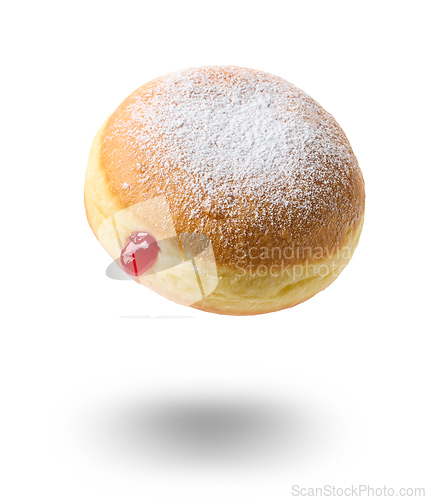 Image of freshly baked jelly donut