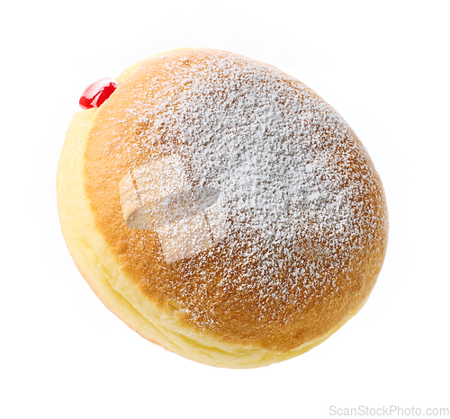 Image of freshly baked jelly donut