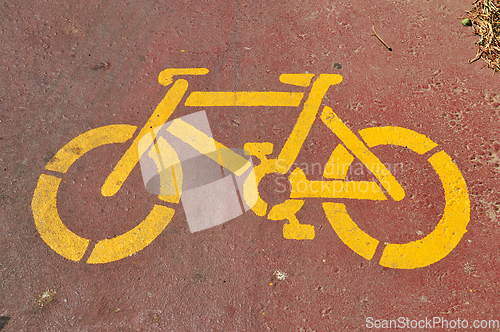 Image of bicycle stencil