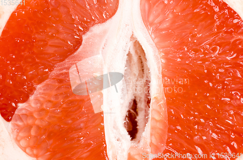 Image of red grapefruit, close-up