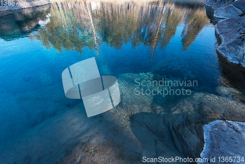 Image of Crystal pure water of blue lake