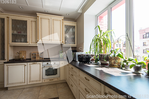 Image of New modern kitchen interior