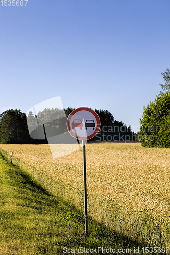 Image of car road sign