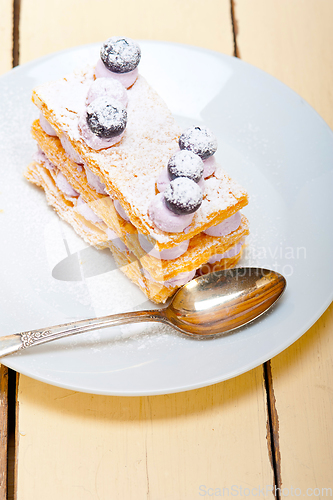 Image of napoleon blueberry cake dessert
