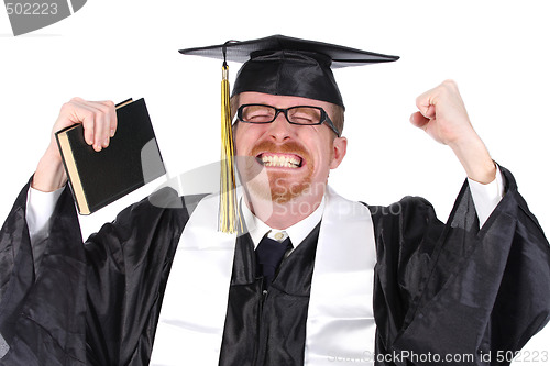 Image of happy graduation a young man