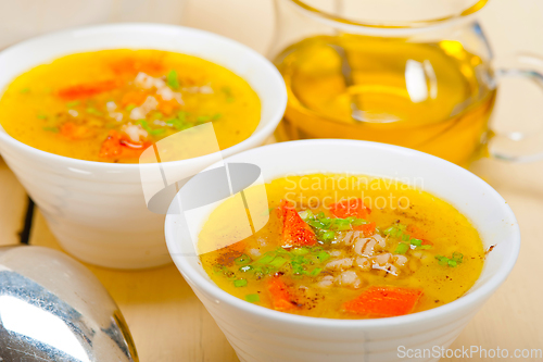 Image of Syrian barley broth soup Aleppo style