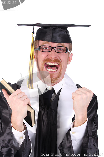 Image of happy graduation a young man