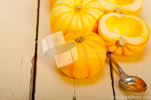 Image of fresh yellow pumpkin