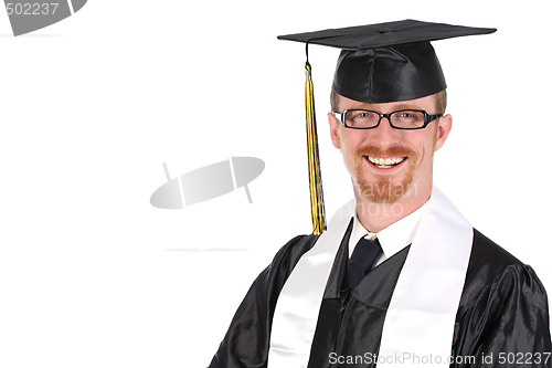 Image of happy graduation a young man