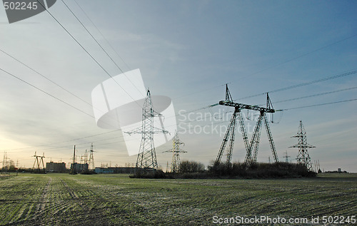 Image of electric power lines