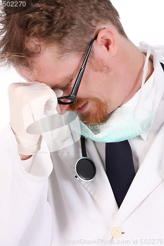 Image of depressed doctor