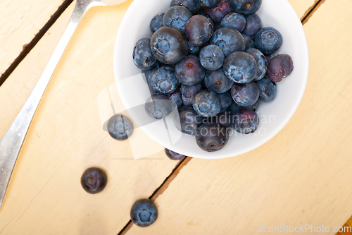 Image of fresh blueberry bowl