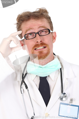 Image of doctor thinking 