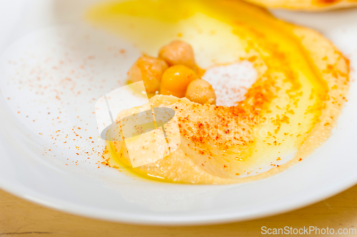 Image of Hummus with pita bread