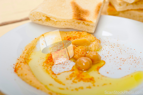 Image of Hummus with pita bread