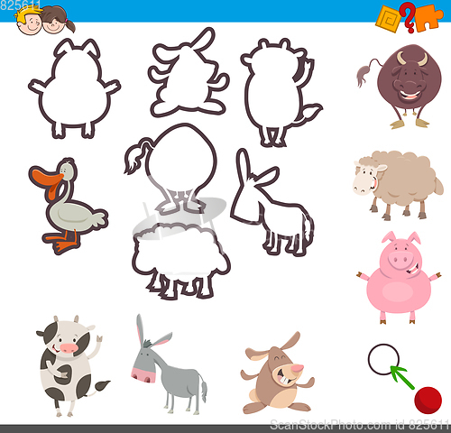 Image of educational game with animals