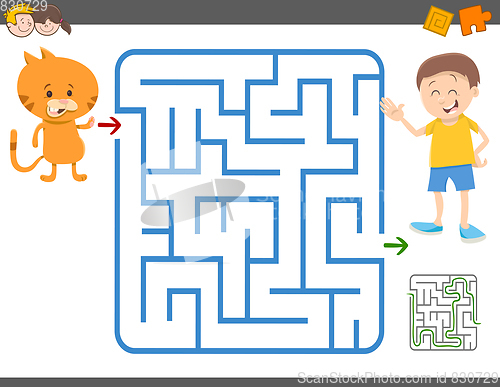 Image of maze game for children