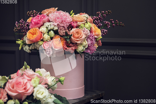 Image of Bouquet of different beauty flowers