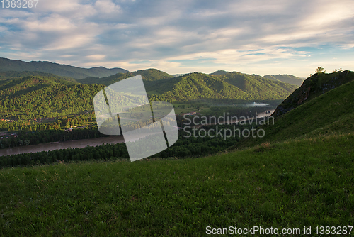 Image of Beauty dawn in the mountains