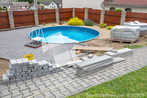 Image of Swimming pool under construction