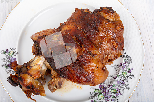 Image of Roasted pork knuckle, traditional food