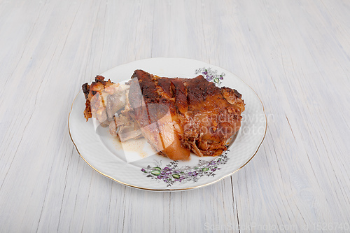 Image of Roasted pork knuckle, traditional food