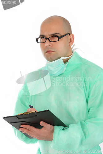 Image of surgeon thinking 