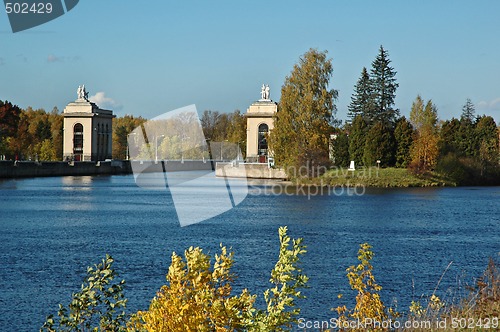 Image of Sluice on the chanel Moscow-Volga