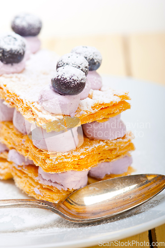 Image of napoleon blueberry cake dessert