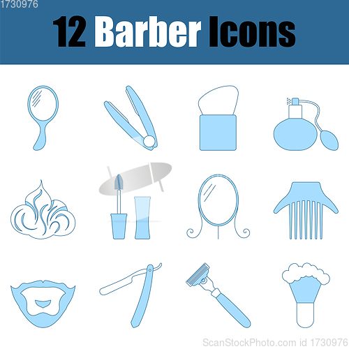 Image of Barber Icon Set