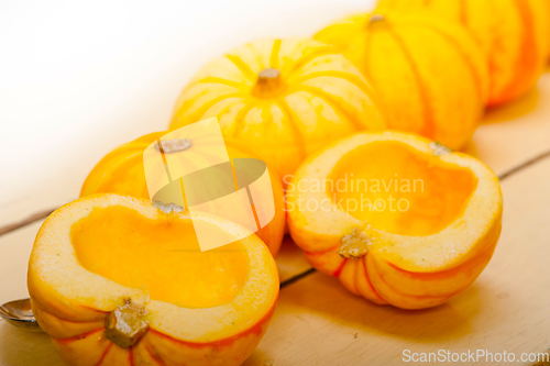 Image of fresh yellow pumpkin