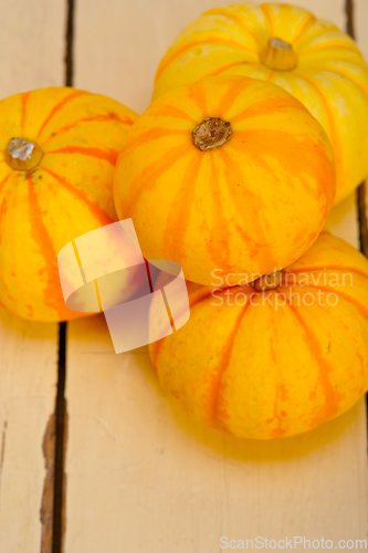 Image of fresh yellow pumpkin