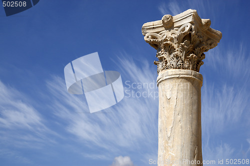 Image of detail of a roman column