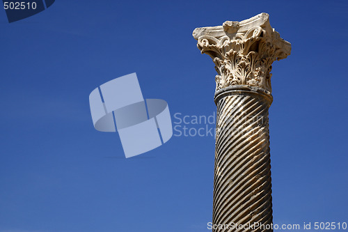 Image of detail of a roman column 