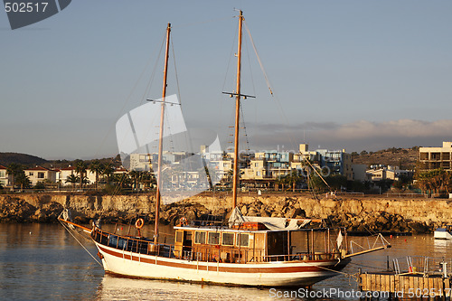 Image of traditional greek schooner 