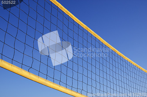 Image of beach volleyball net