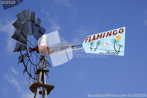 Image of decorated wind pump