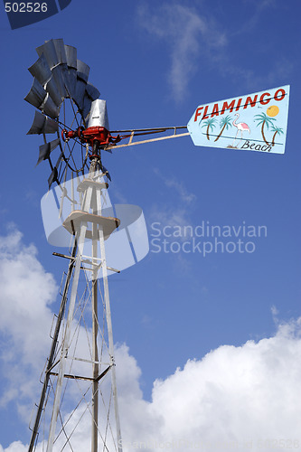 Image of decorated wind pump 