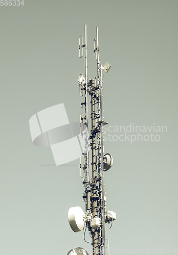 Image of Vintage looking Communication tower