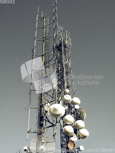 Image of Vintage looking Communication tower