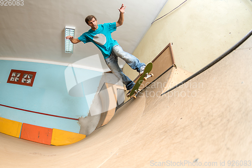 Image of Skateboarder performing a trick