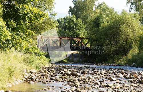 Image of Stream and bridge