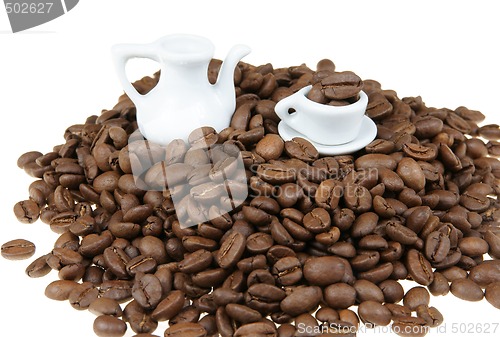 Image of Coffee beans abstract