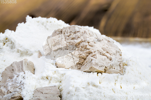 Image of yeast in flour