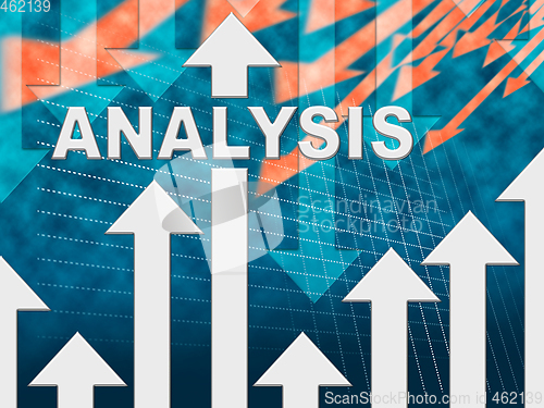 Image of Analysis Graph Shows Data Analytics And Research
