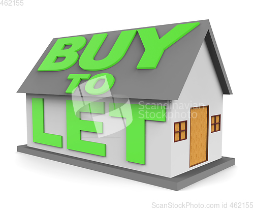 Image of Buy To Let Means Landlord Buying 3d Rendering