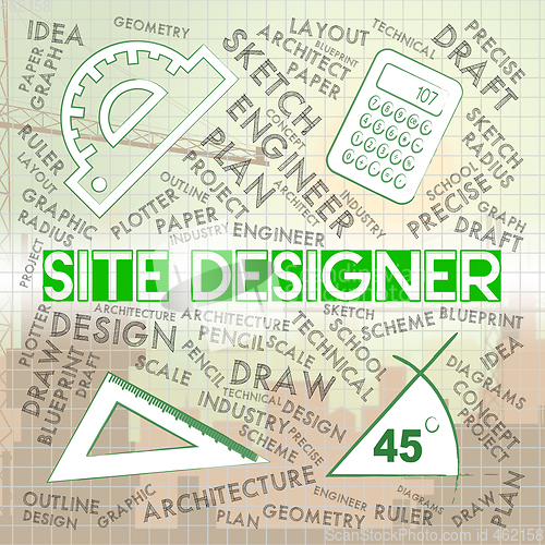 Image of Site Designer Indicates Creativity Creator And Designing