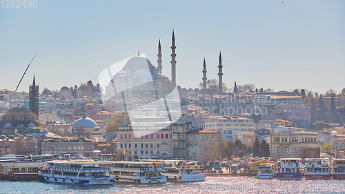 Image of Istanbul, Turkey - 1 April, 2017: The Suleymaniye Mosque is an O