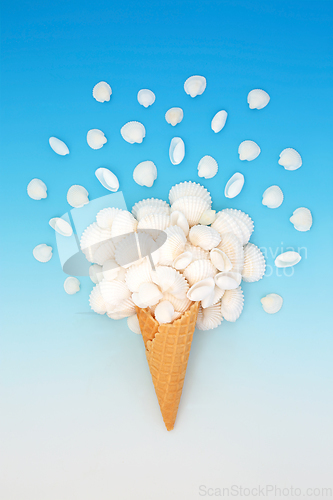 Image of Surreal Summer Seashell Ice Cream Cone