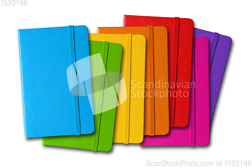 Image of Multi color closed notebooks range